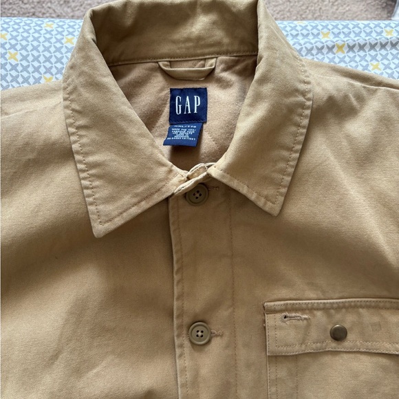 GAP Kids Tan Canvas Chore Jacket w/ Quilted Lining (XXL) Workwear - Picture 7 of 13